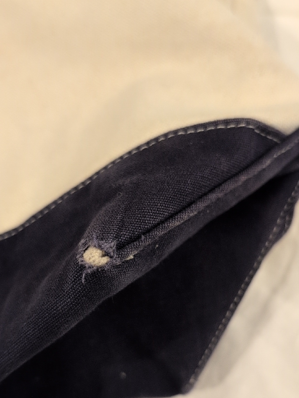 Storq Carryall Canvas Navy & Cream Diaper Bag - Picture 7 of 14